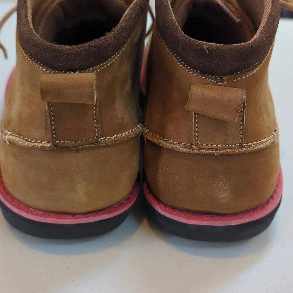 Muk Luks, Charlie, Camel Color Leather Chukka Boots. Size 12